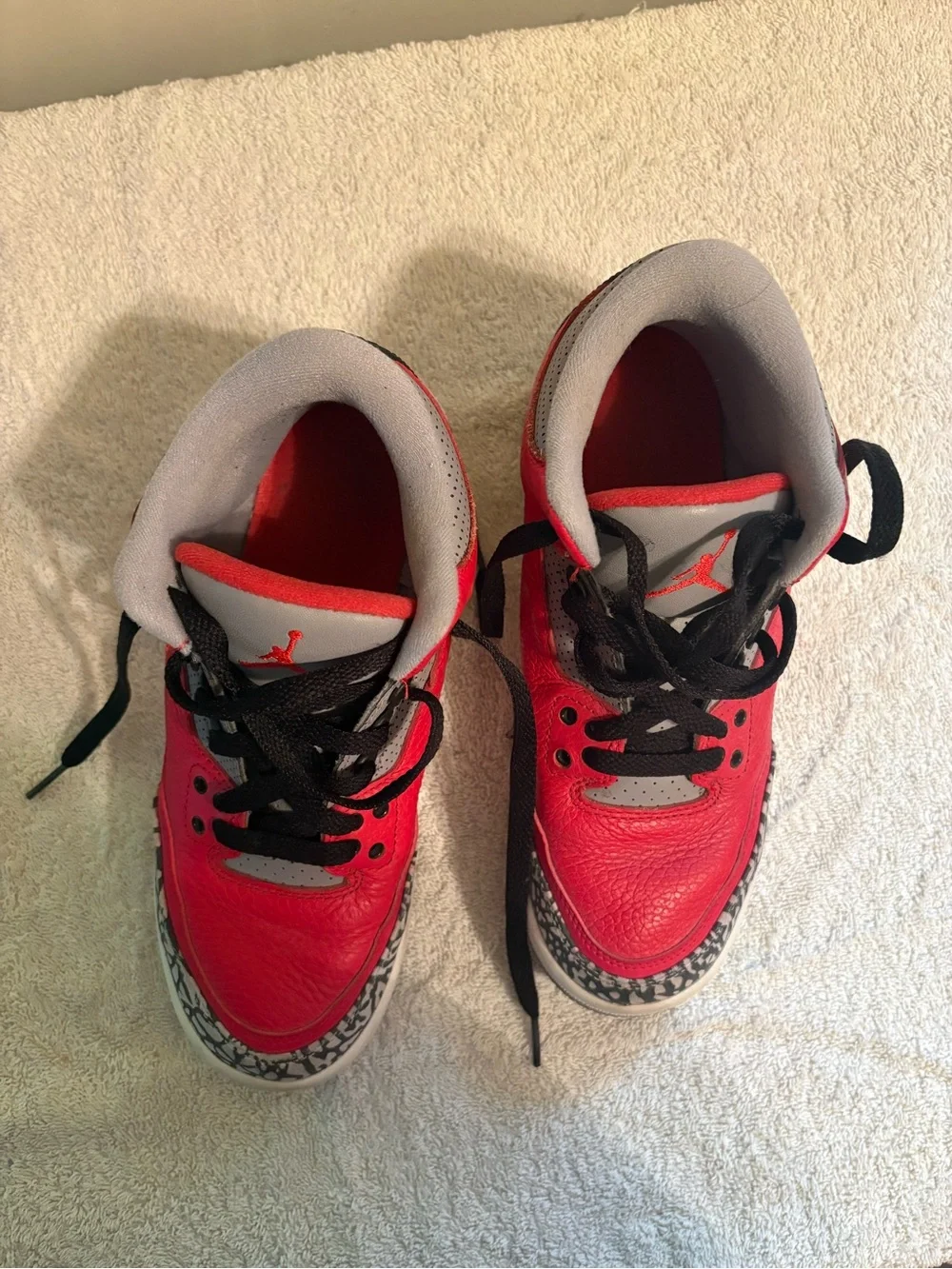 Jordan Kids' Red, Black & Gray Retro Sneakers